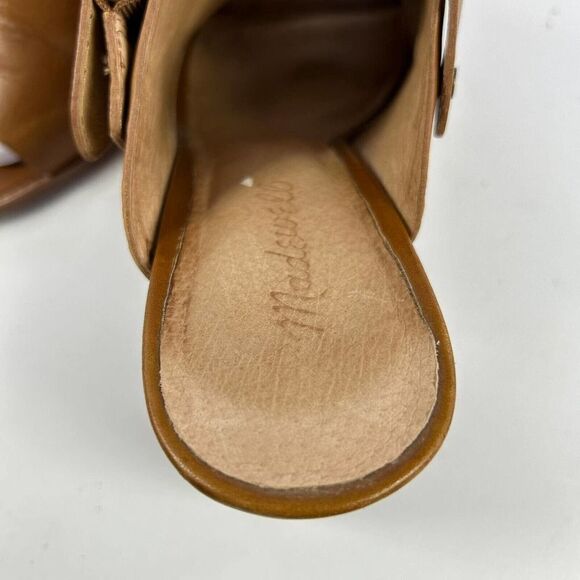 Madewell Brown Leather Heeled Mules - Picture 9 of 10
